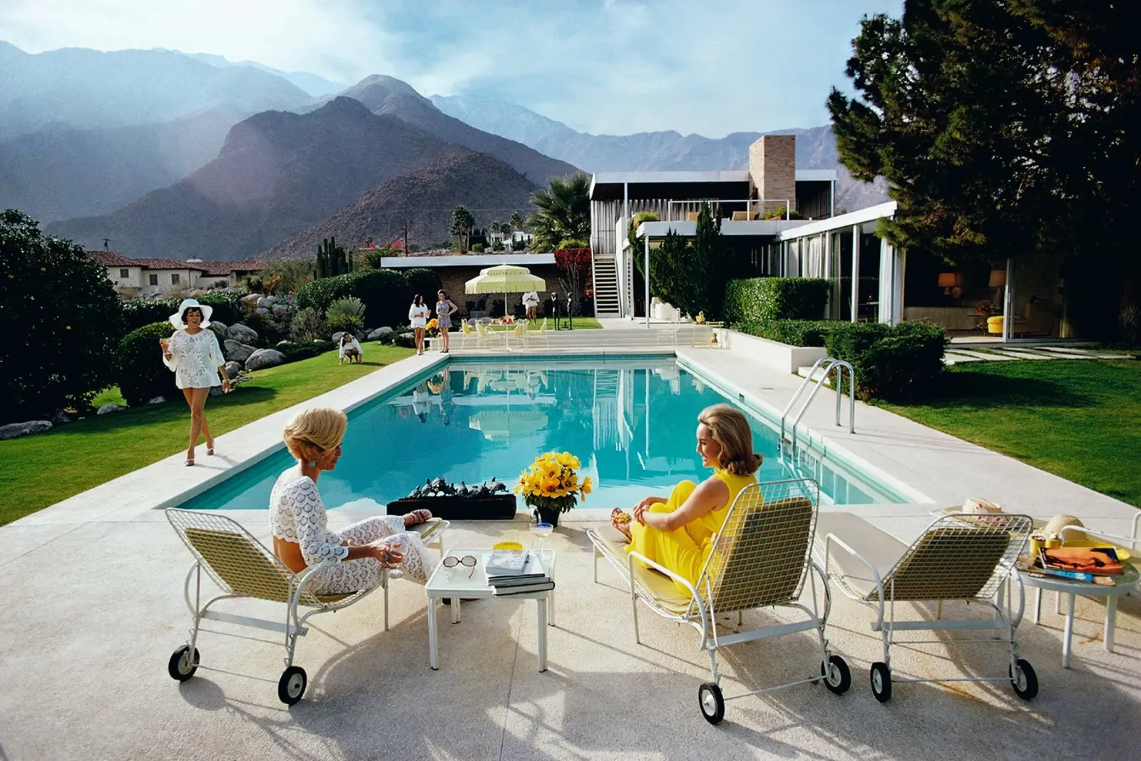 Desert Party House canvas with Floater frame by Mr.Lorenzo