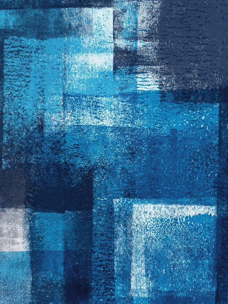 Surfaces 17 | Cyan, White and Dark Blue pellicola backlit da sabidussi