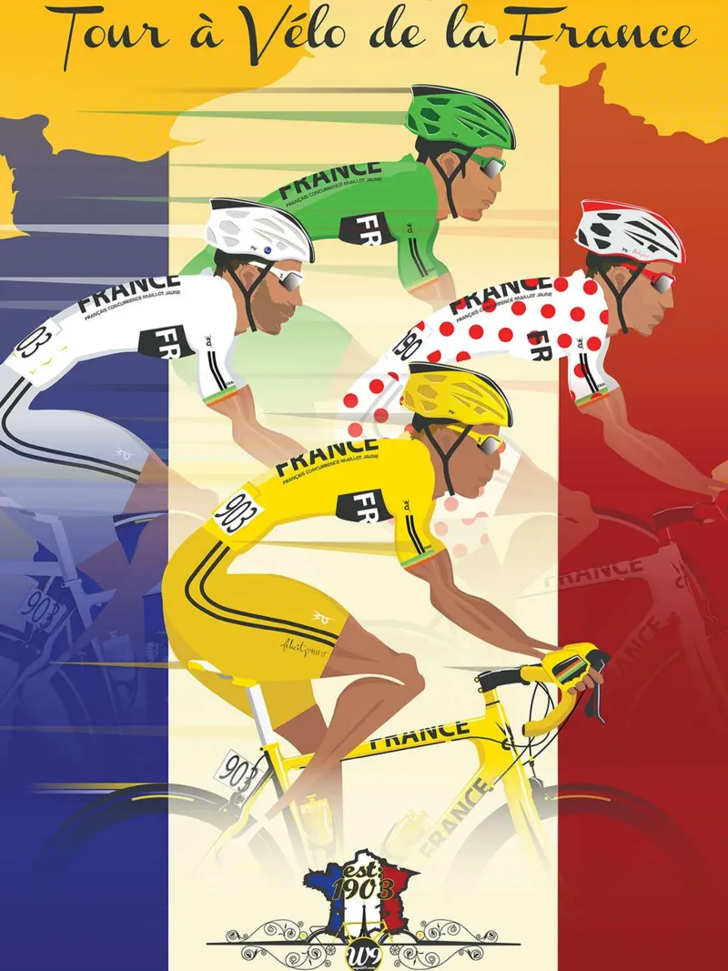 Maglie del tour poster con telaio in plastica da Thomas