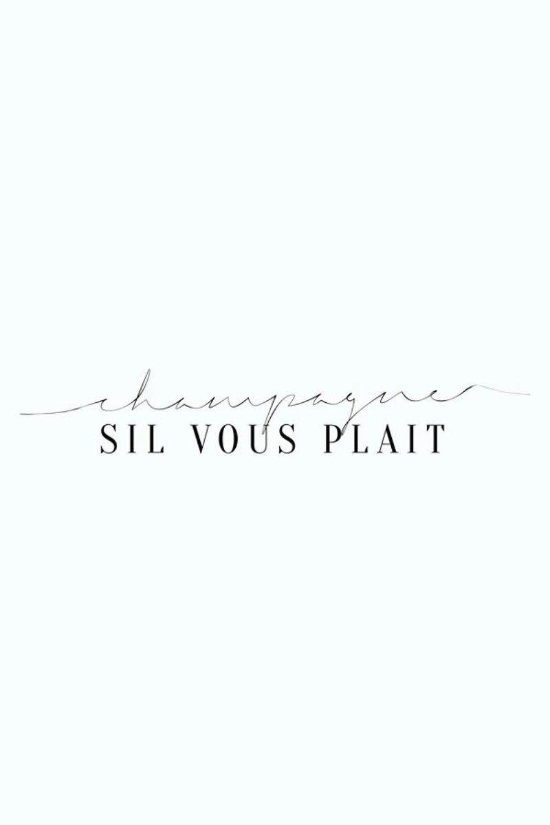 Champagne Sil Vous Plait poster de Honeymoon Hotel