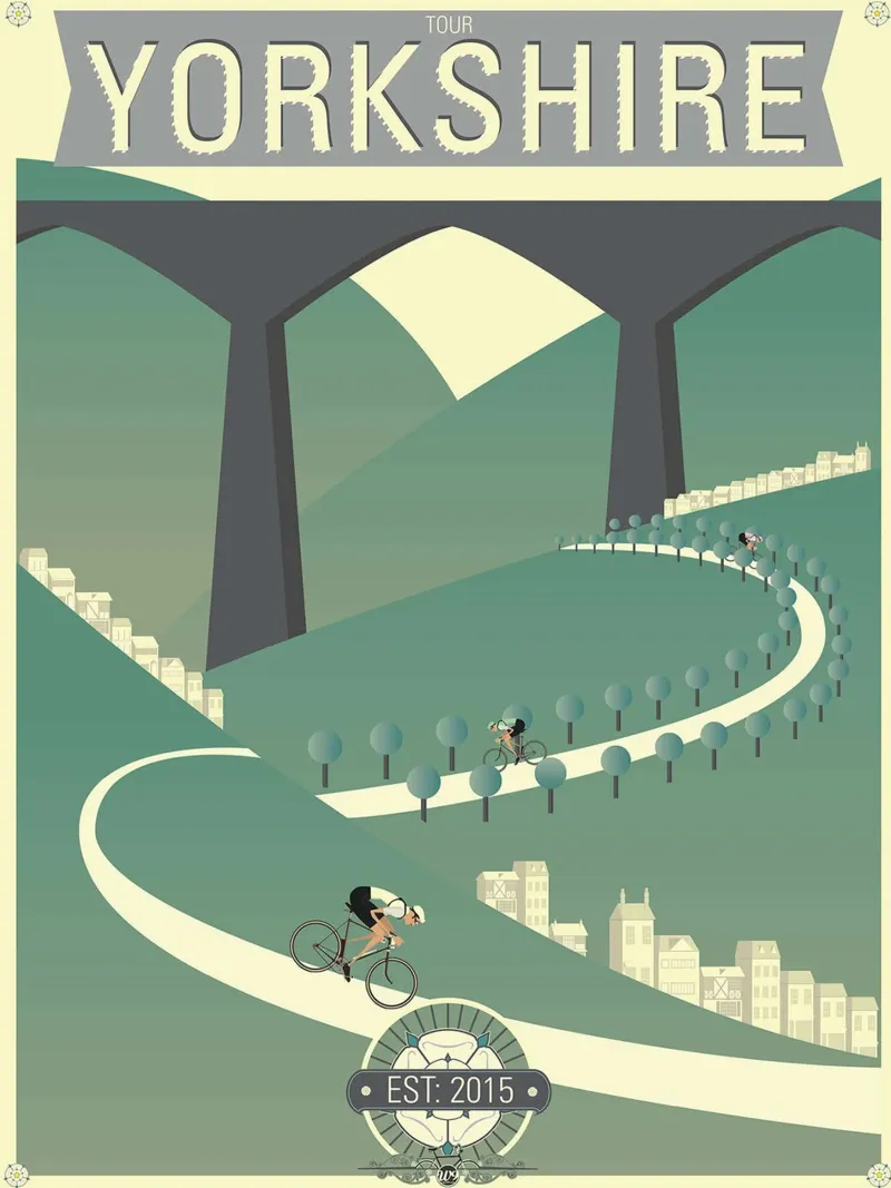 Gara ciclistica Tour De Yorkshire poster da Thomas