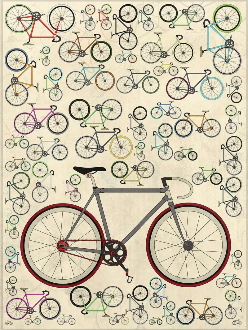 Biciclette Fixie d'epoca tela con Cornice a cassetta da Thomas