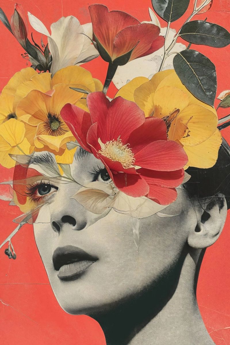 Blooming Essence Leinwand von La Collagerie