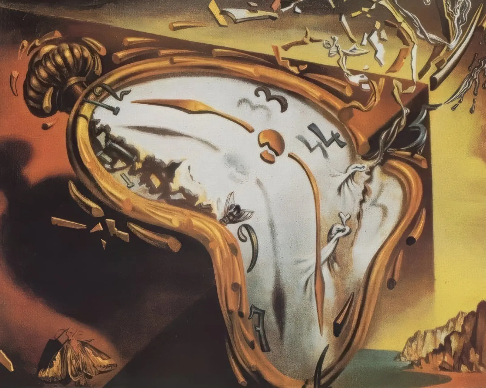 Les Montres Molles - Salvador Dalí poster da Rayretr