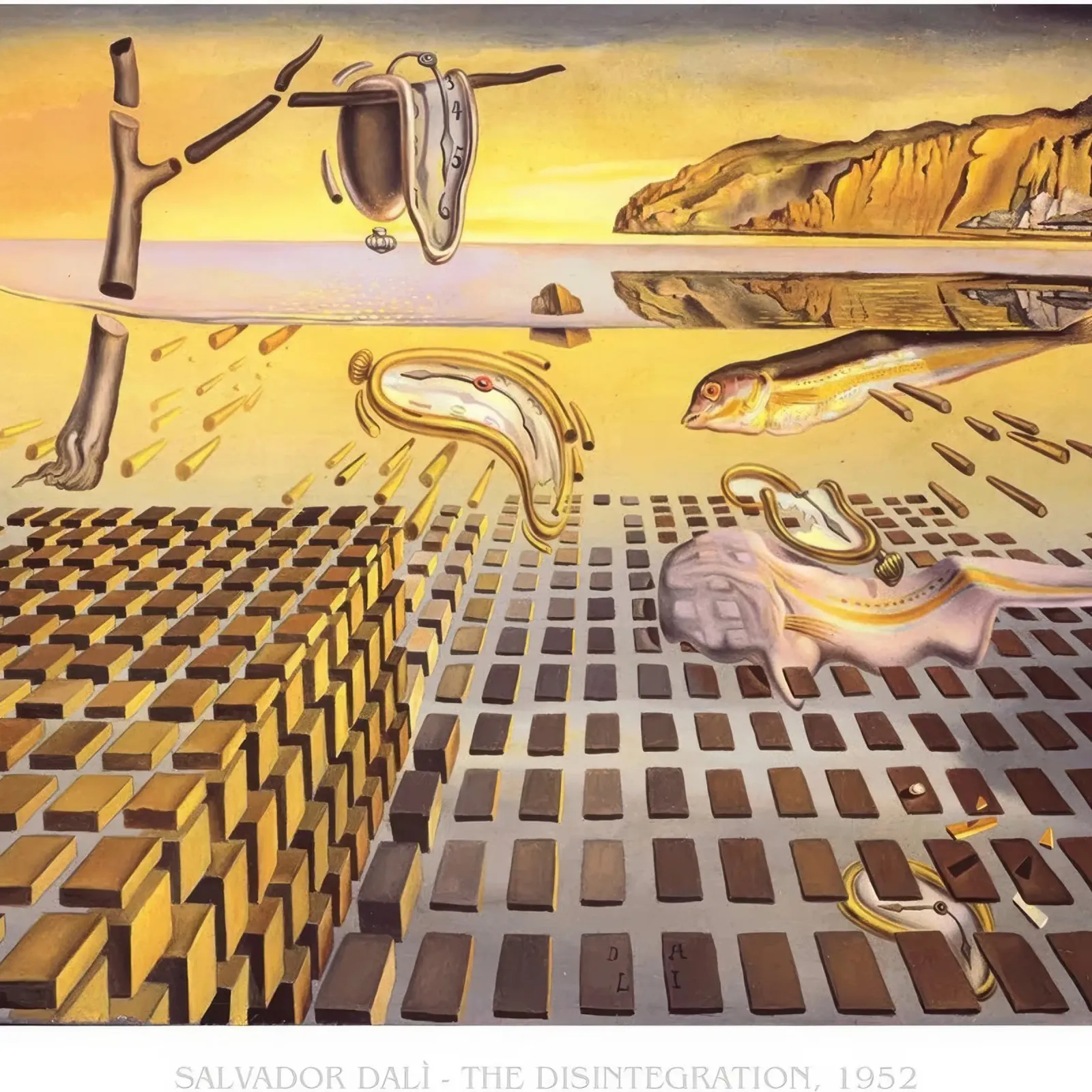 Salvador Dali Der Zerfall der Memo Persistenz Poster von Rayretr