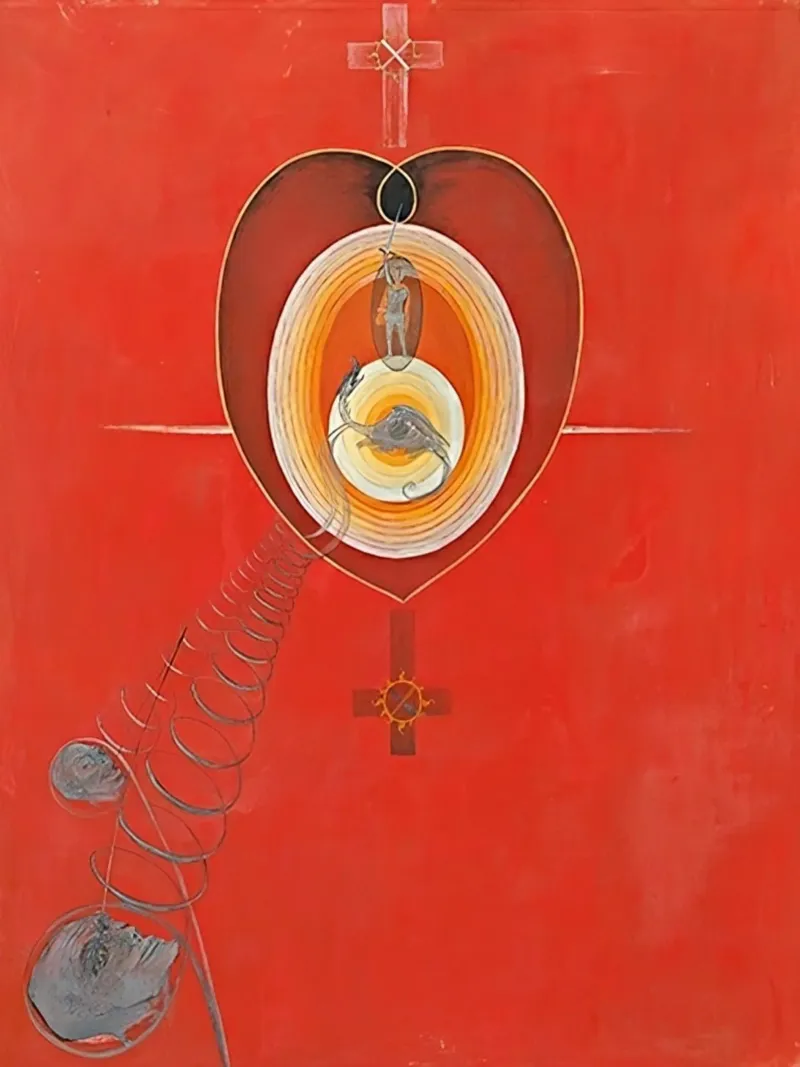 Hilma af Klint - La colombe n° 08 Groupe IXUW n° 32 hahnemühle de William Store