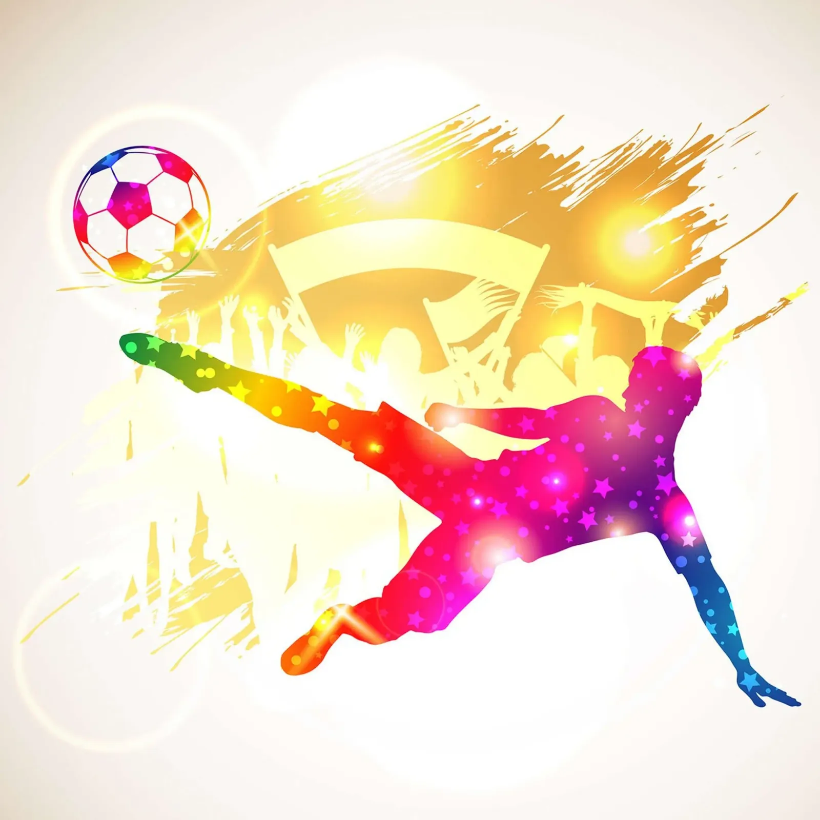 Futbolista IV lienzo con Marco flotante de Jose Kautz