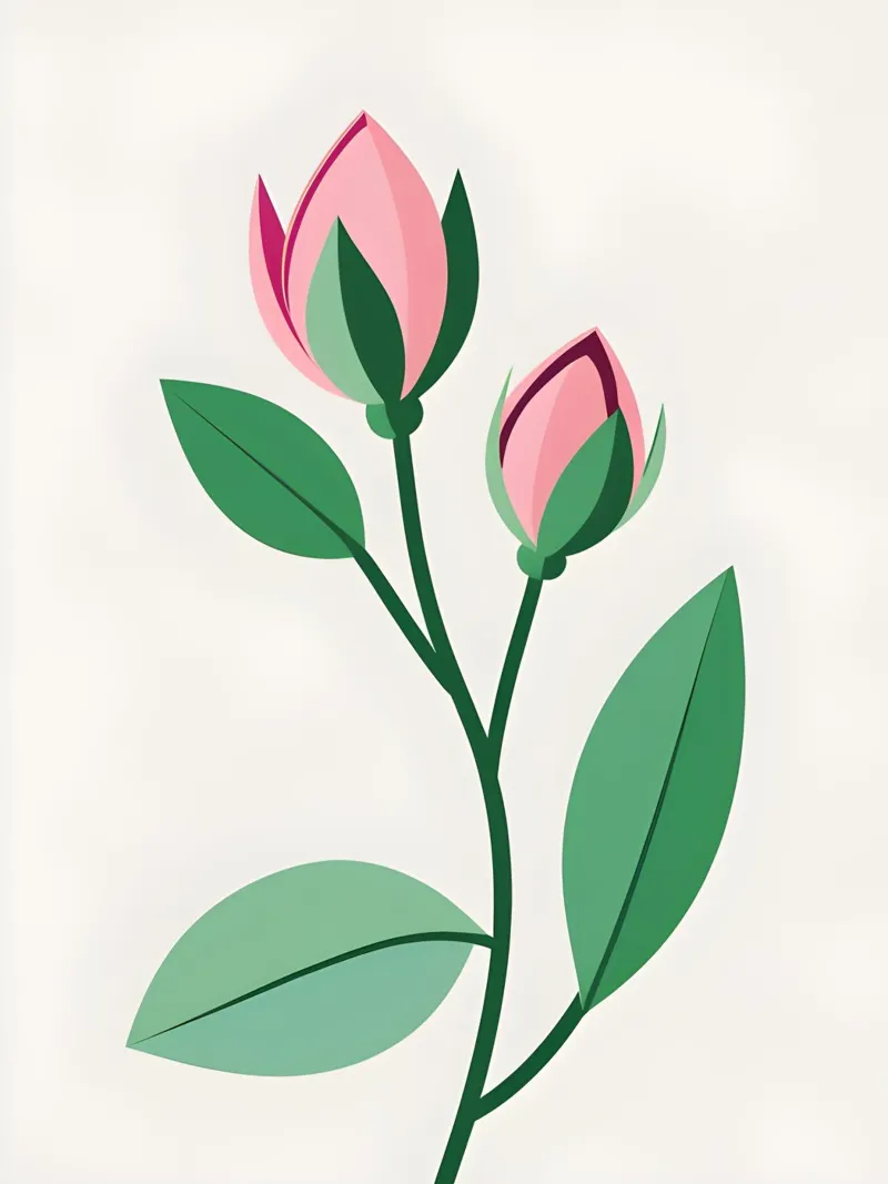 Lenteknop canvas met Baklijst van botanical
