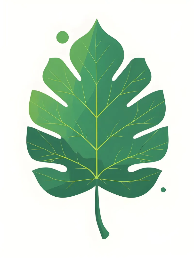 Summer Leaf canvas with Floater frame by The Green Room