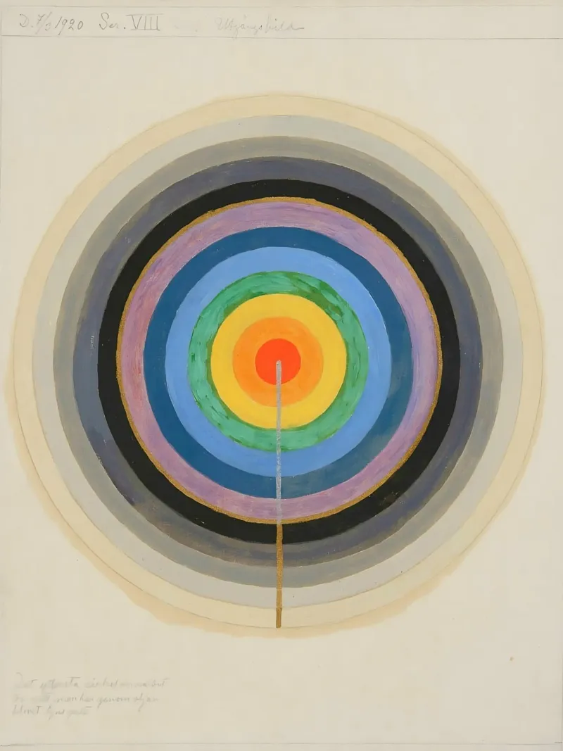 Hilma af Klint - Serie VIII. Immagine del punto di partenza pellicola backlit da William Store