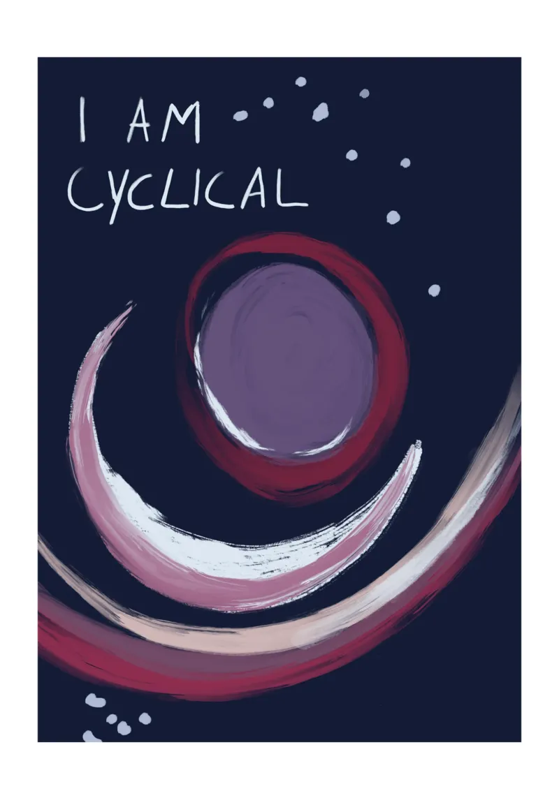 I am cyclical poster da Filiz Sieben