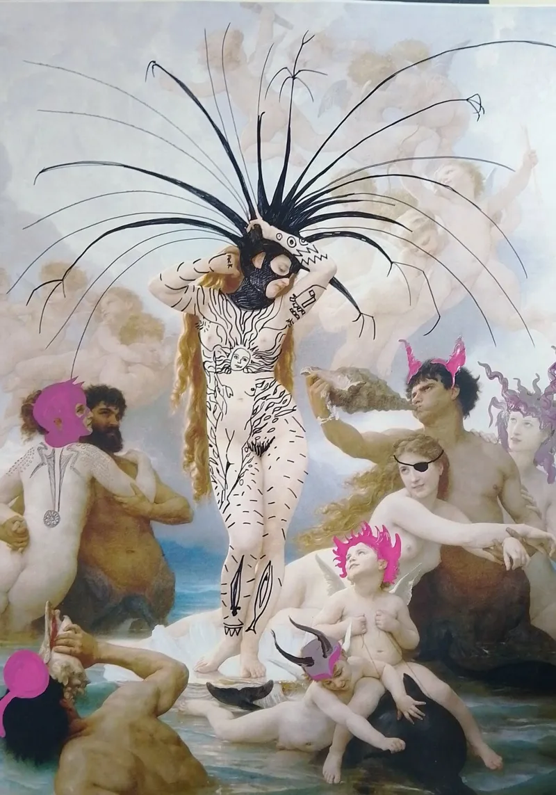 Birth of Goddess canvas by Trash is dada Official