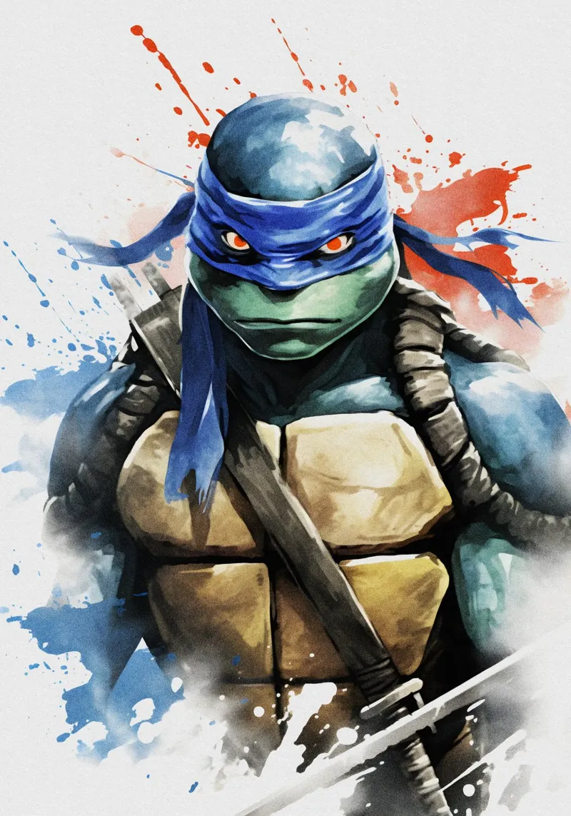 Leonardo Teenage Mutant Ninja Turtles Hahnemühle von CreativeStudio
