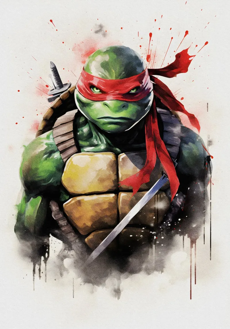 Raphael Teenage Mutant Ninja Turtles pellicola backlit da CreativeStudio