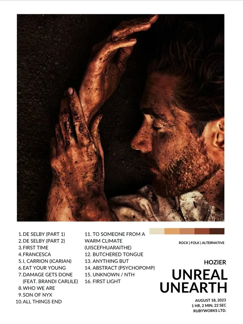 Hozier Unreal Unearth tela con Cornice a cassetta da Roronoa7