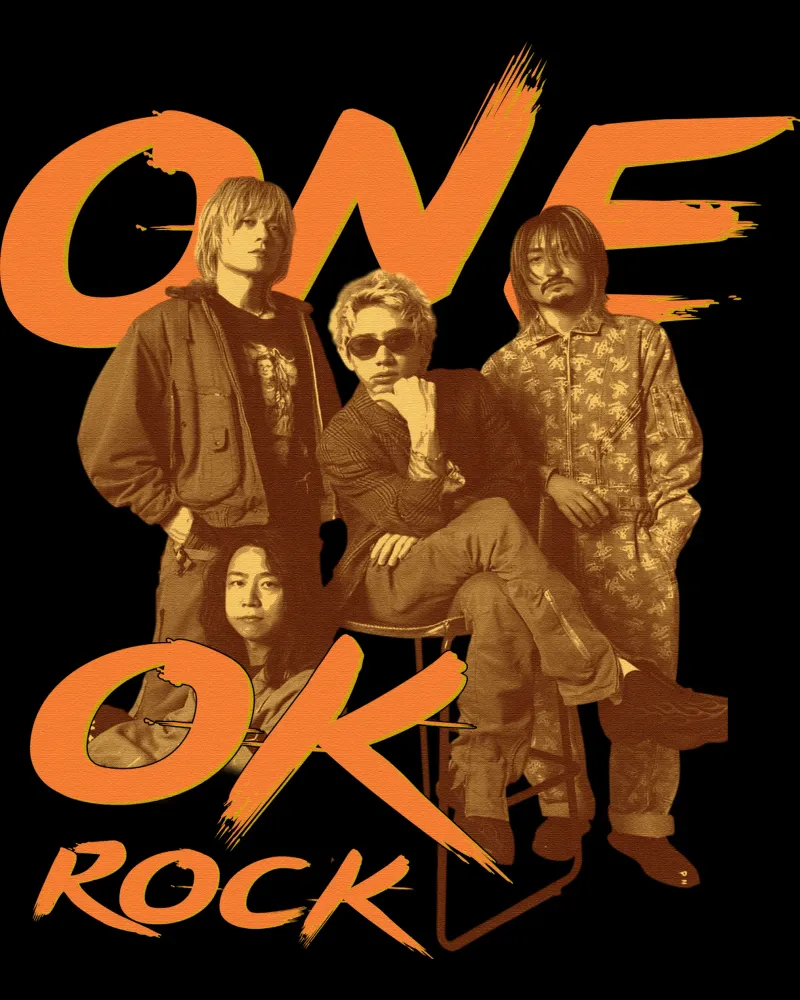 Maglietta classica One Ok Rock poster con telaio in alluminio da aerysarchive