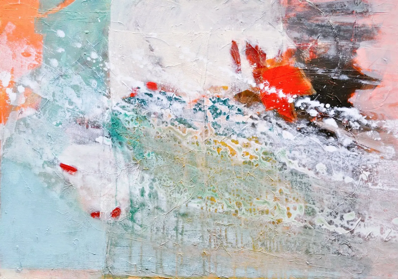 colorful abstract painting poster da IRIS LEHNHARDT FINE ART