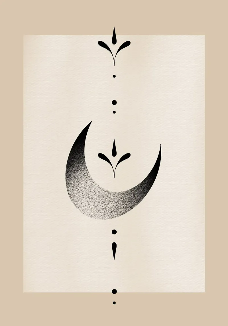 Ornamental Moon poster da Filiz Sieben