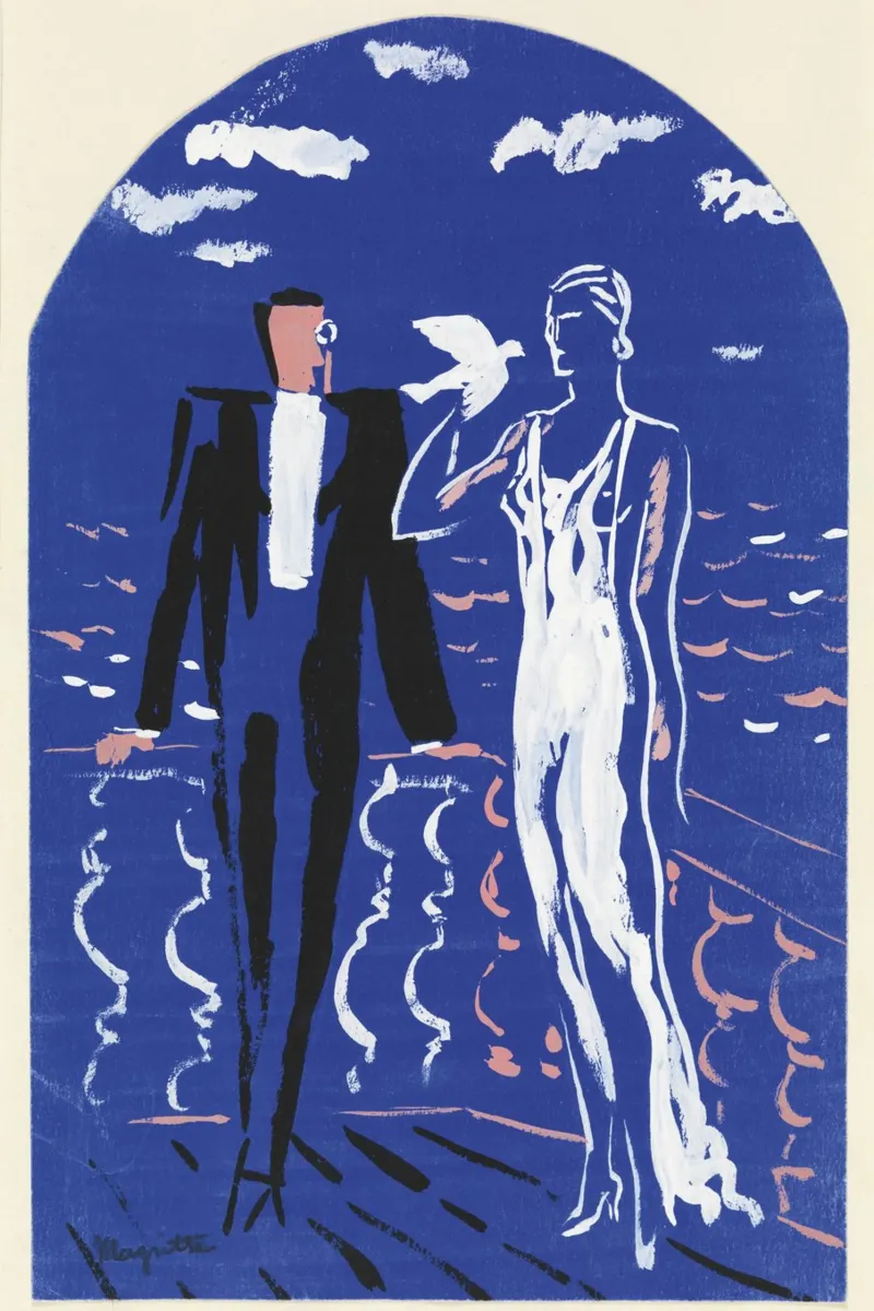 Magritte Project for a mural canvas with Floater frame by Classic Art Prints