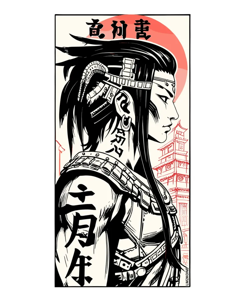 Japanese Indian Kanji backlit film by LM2KONE