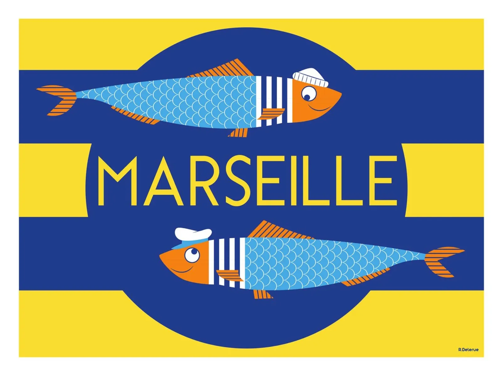 Sardine di Marsiglia carta hahnemühle da Raphaël Delerue