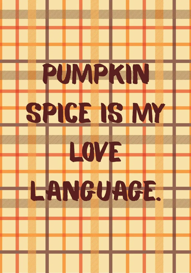 "Citazione "La spezia di zucca è la mia lingua d'amore tela con Cornice a cassetta da vintagepod