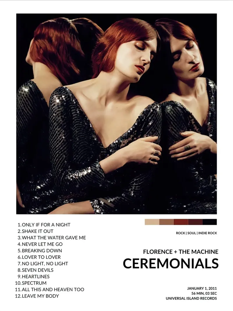 Florence +The Machine Ceremonials tela con Cornice a cassetta da Roronoa7