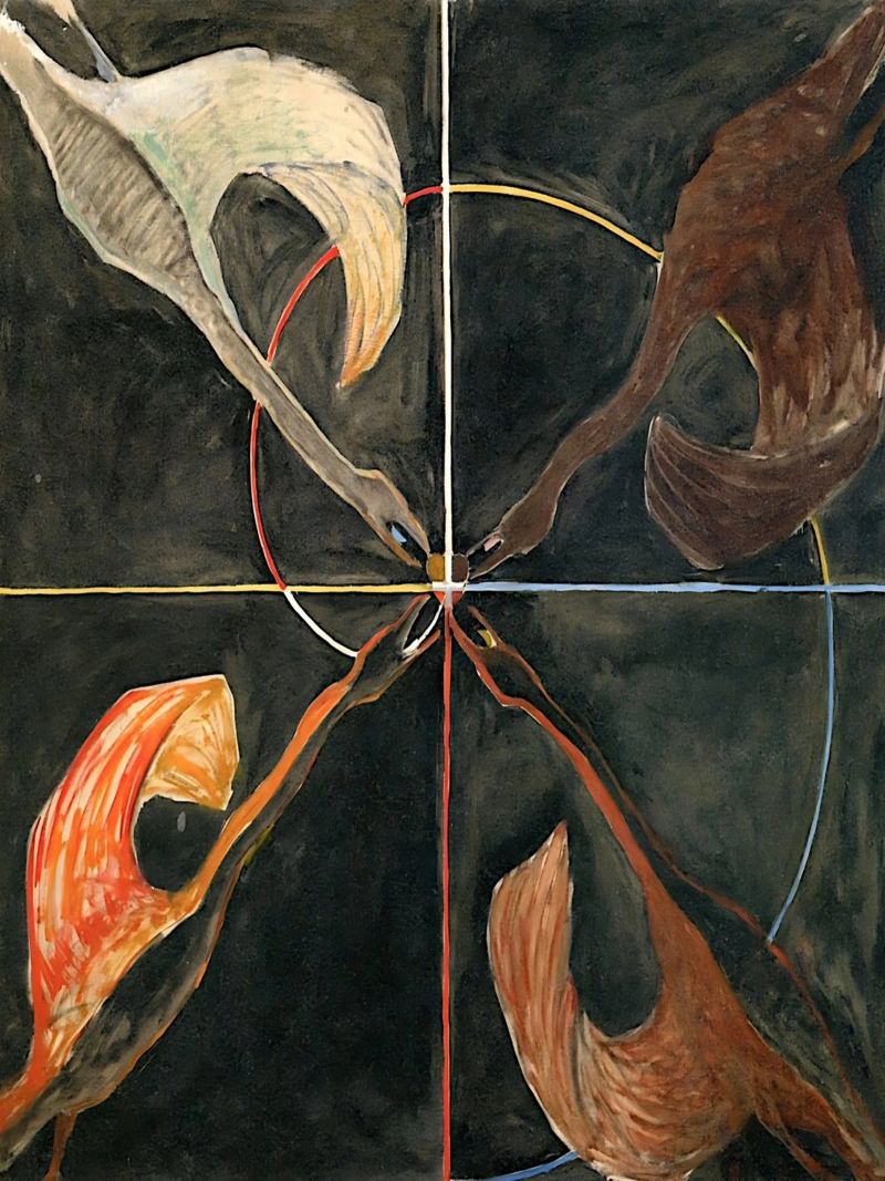 Hilma Af Klint - Il cigno n. 06 Gruppo Ix-suw pellicola backlit da William Store