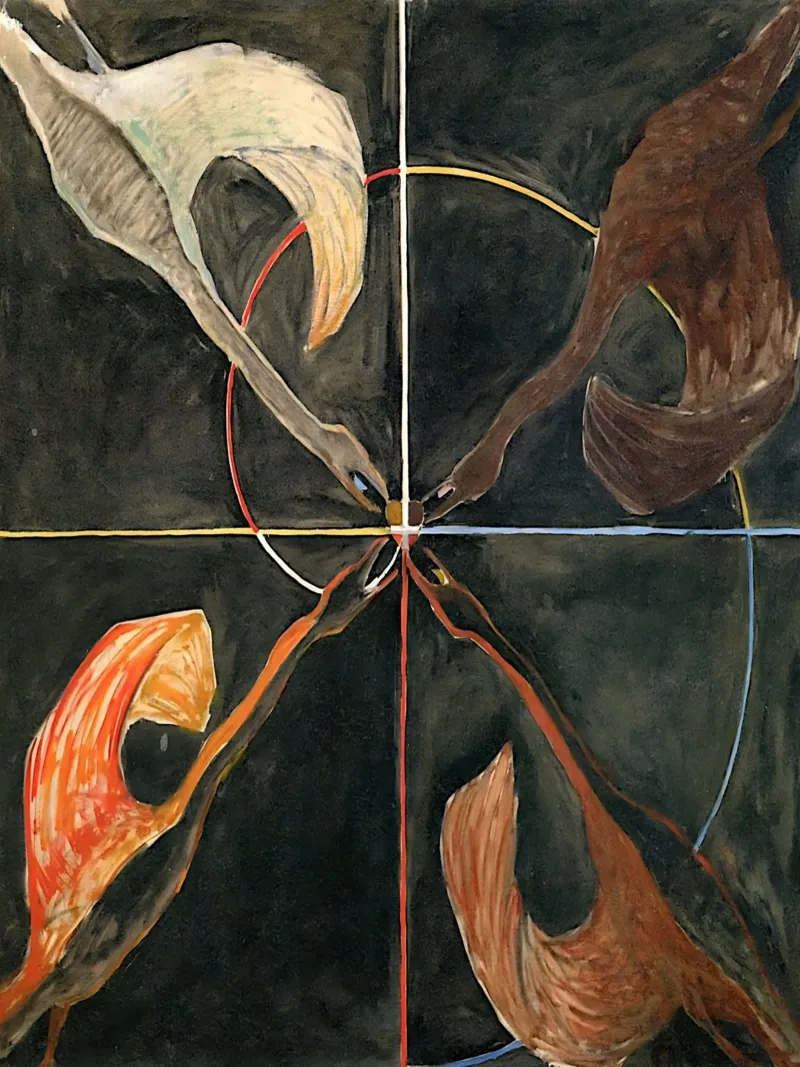 Hilma Af Klint - Le cygne n° 06 Groupe Ix-suw hahnemühle de William Store