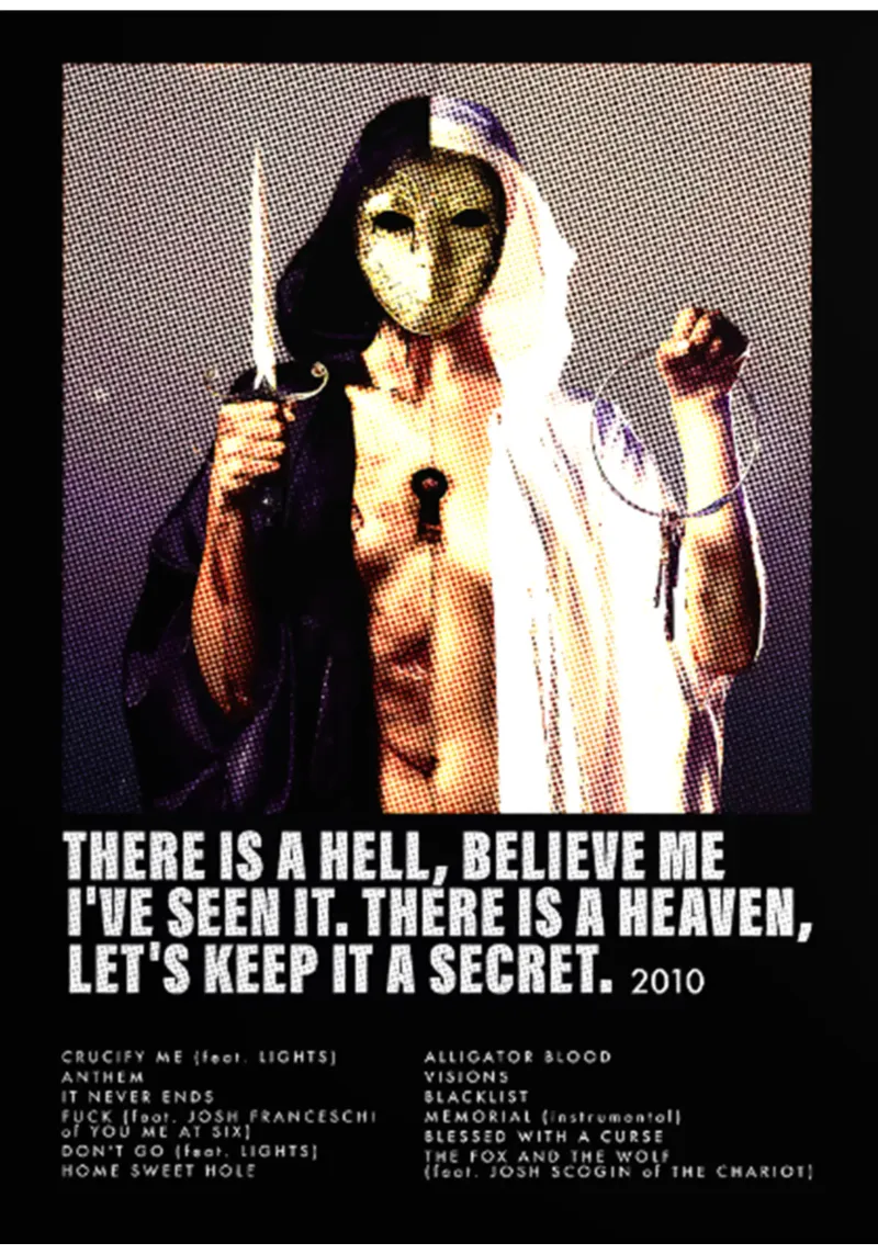 Keep It A Secret - BMTH Metal Classic tela con Cornice a cassetta da igoshartwrks