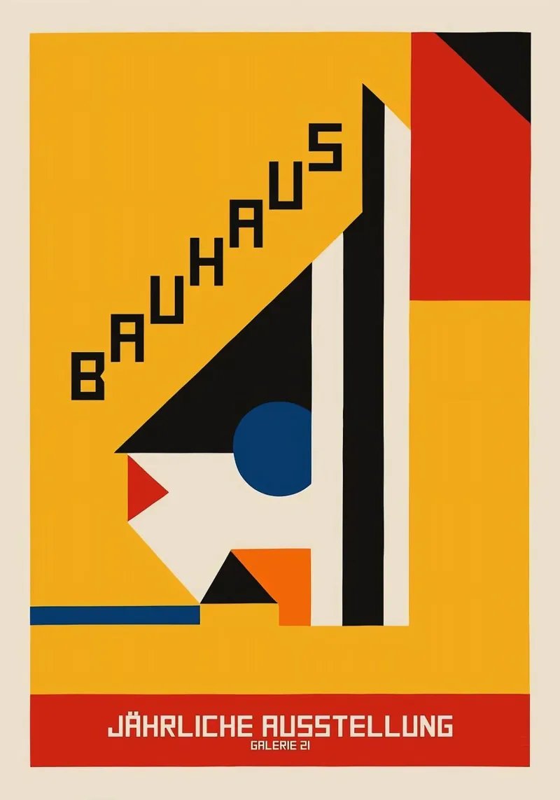 Mostra Bauhaus poster con telaio in plastica da Brooke