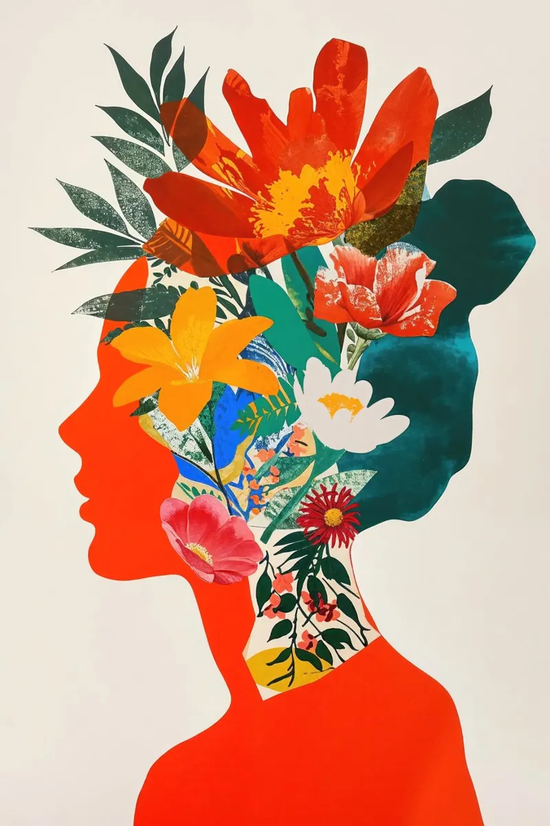 Inner Garden poster con telaio in plastica da La Collagerie