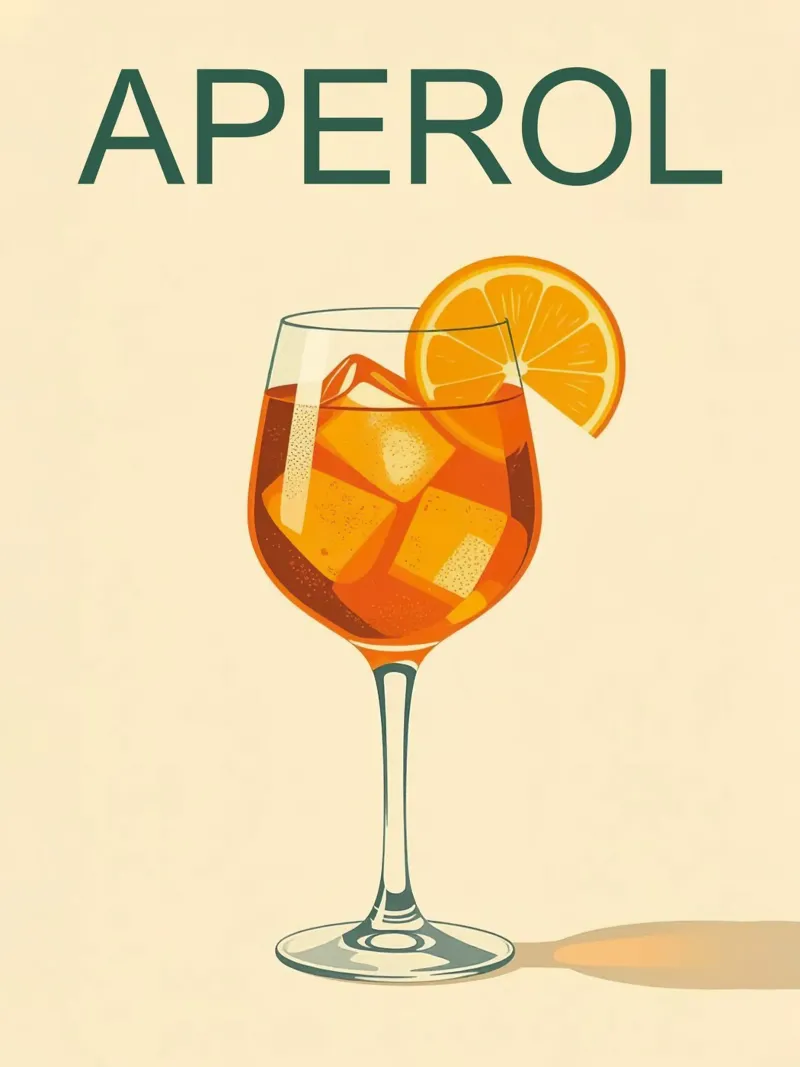 Aperol poster canvas met Baklijst van 🥝 KIWI STORE