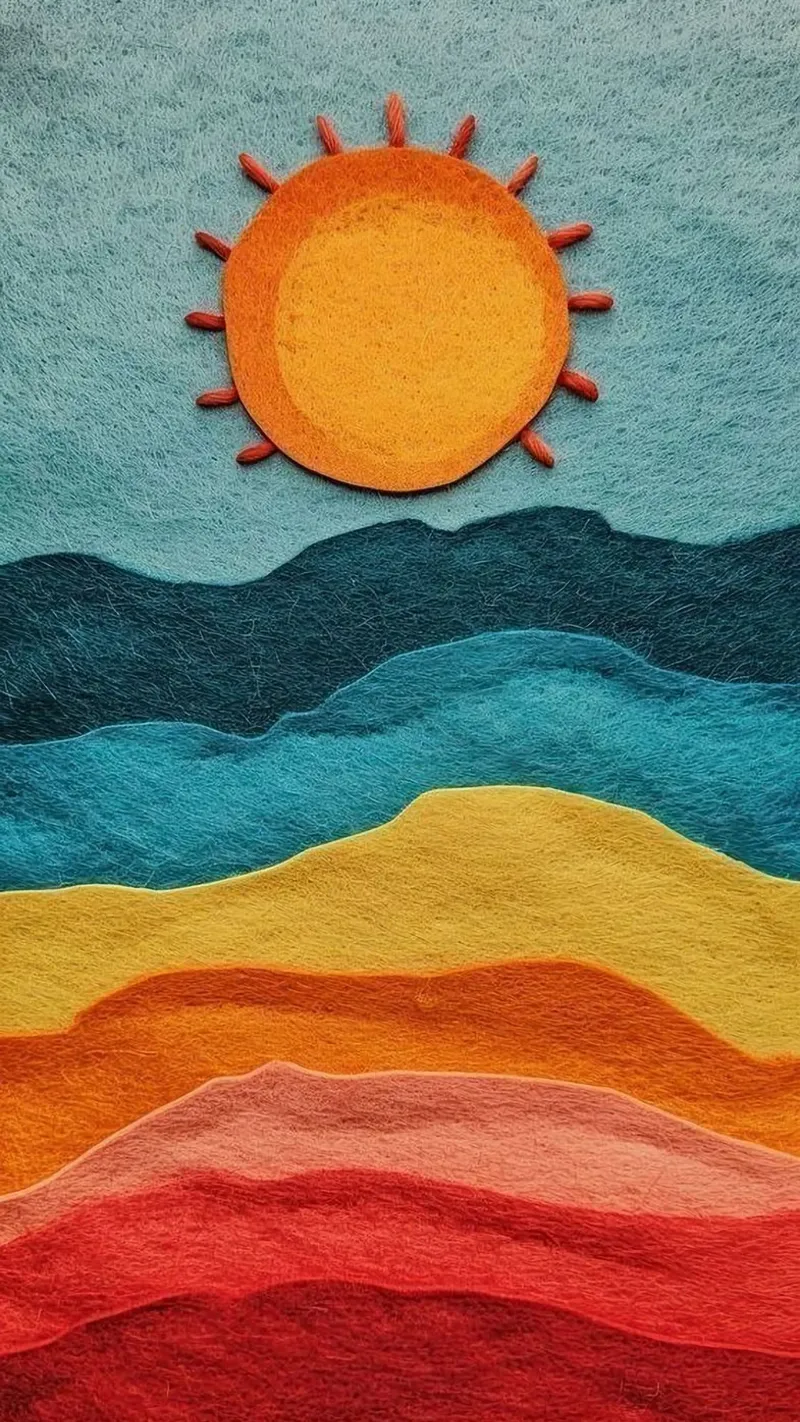 sun and color gradient poster da comura