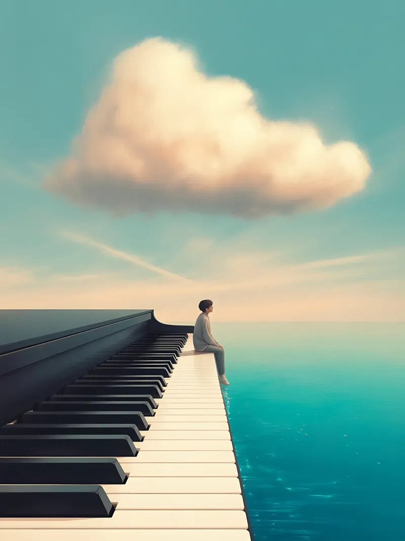 Reverie al pianoforte pellicola backlit da Plain Thoughts