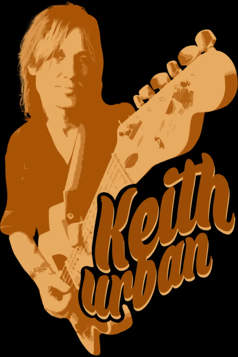 Keith Urban Paese Pop tela con Cornice a cassetta da grass.studio_
