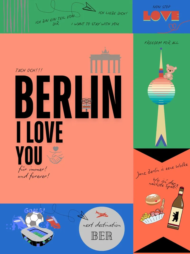 Berlin bunt poster da DLart