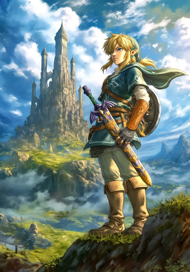 Link di The Legend of Zelda poster da Stellar Creative