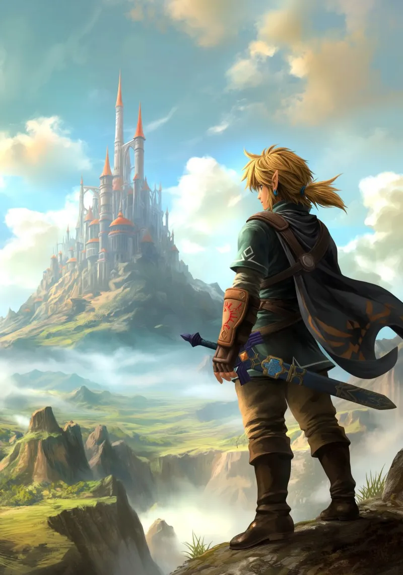 Link de The Legend of Zelda poster de Stellar Creative