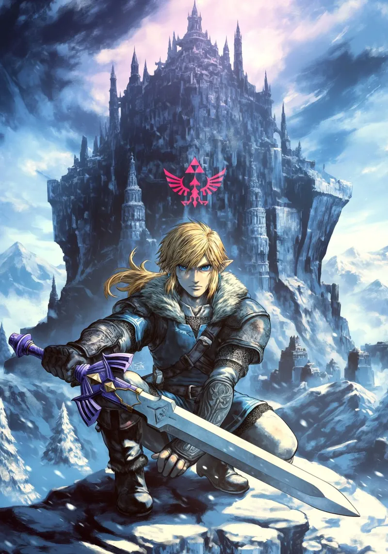 Link de The Legend of Zelda poster de Stellar Creative