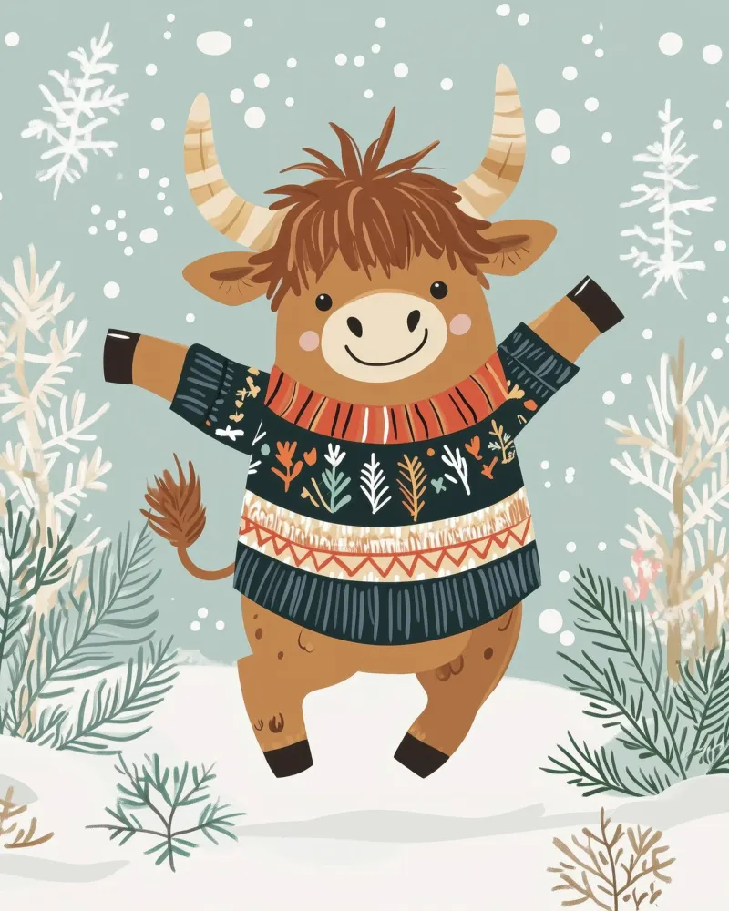 Yak stravagante tela con Cornice a cassetta da Happy Littles