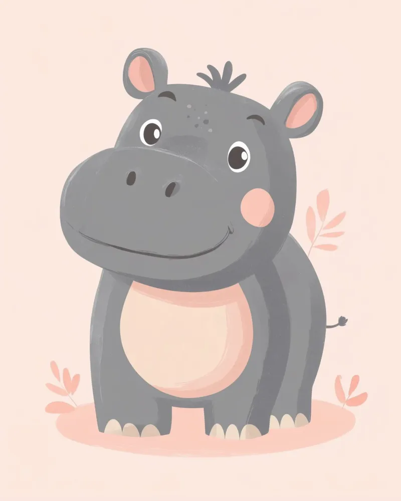 Ippopotamo stravagante poster da Happy Littles