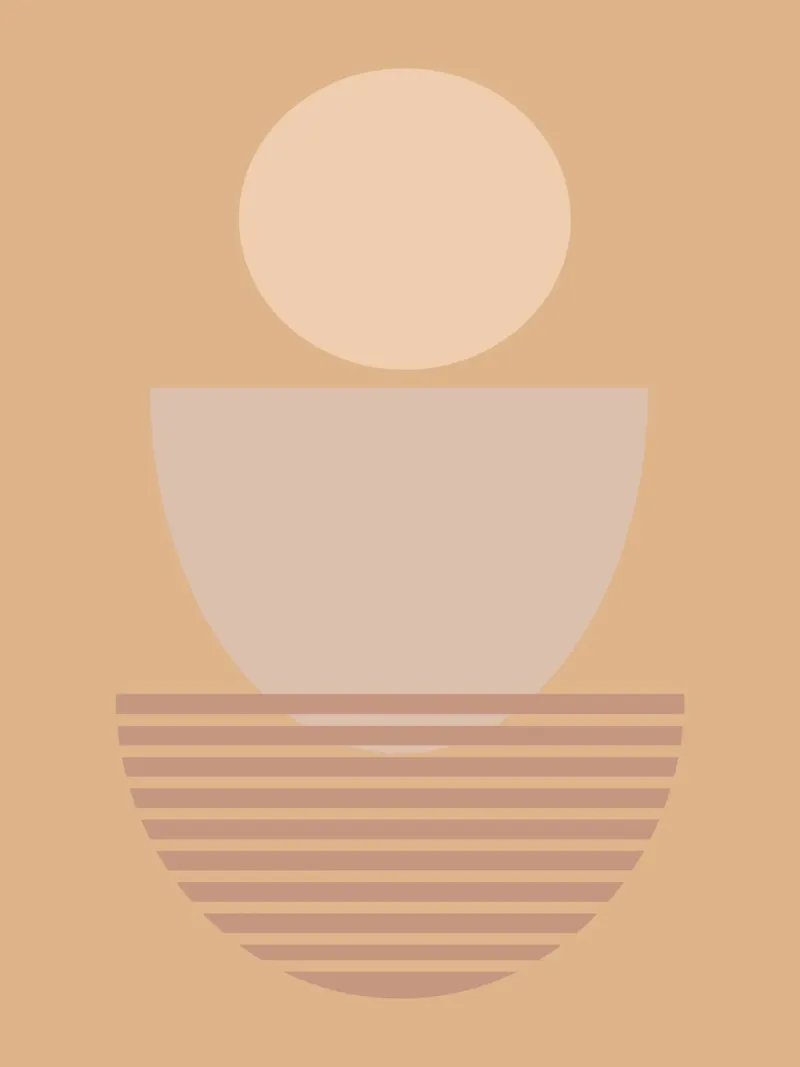 minimal shape 02 canvas met Baklijst van Creaton