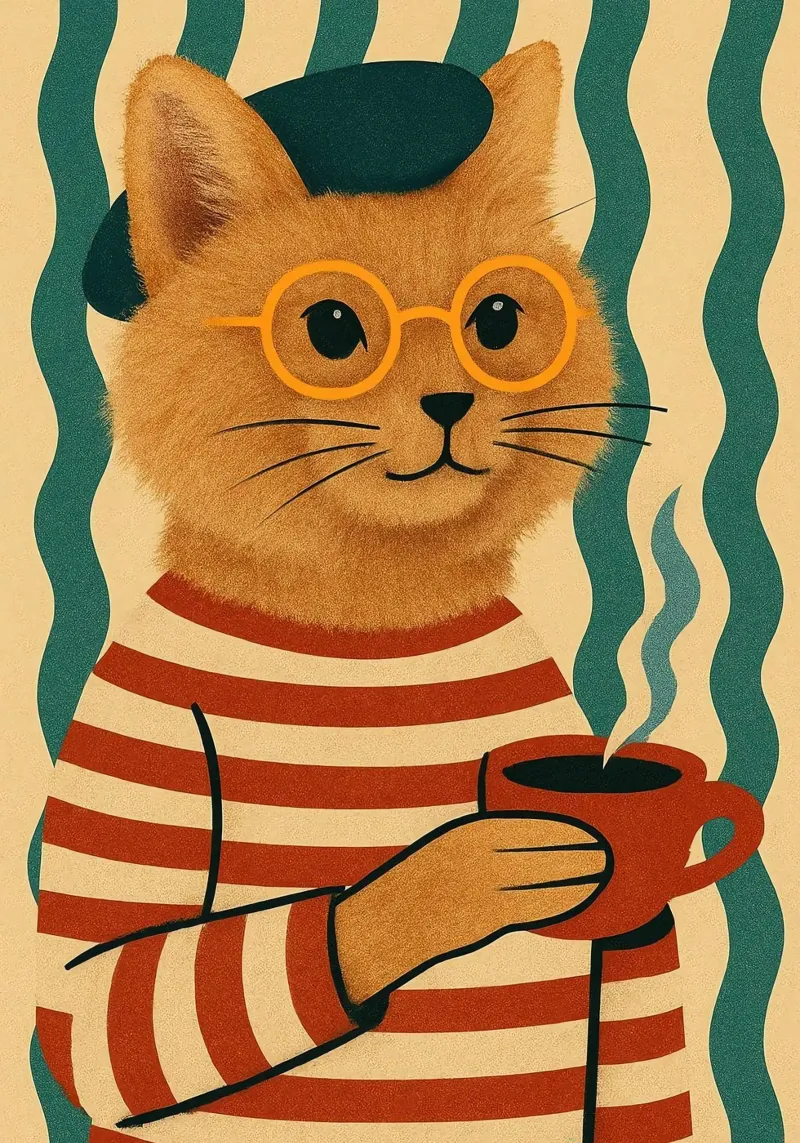 Gatto francese poster da Arjun