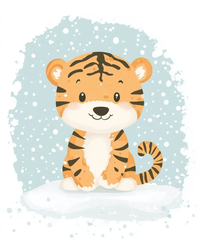 Tigre stravagante poster da Happy Littles