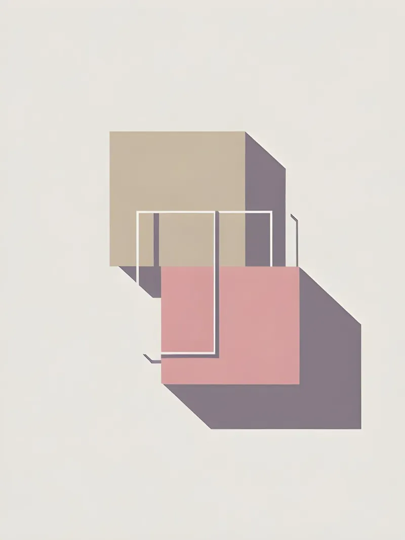 Rectangle Overlap poster van Botanical Gallery