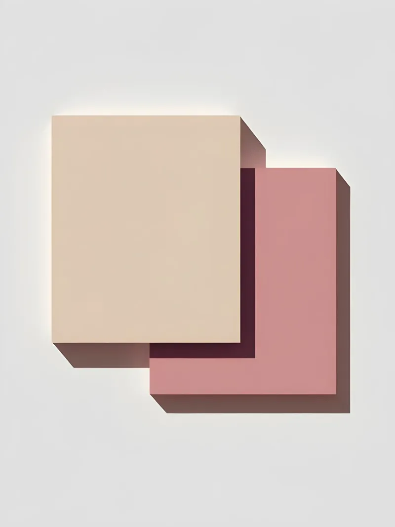 Rectangle Overlap canvas met Baklijst van Botanical Gallery