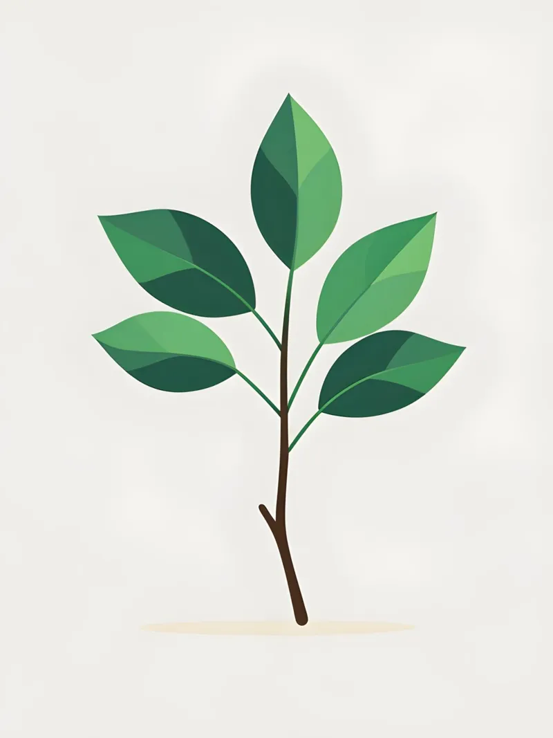 Einfacher Zweig Poster von Botanical Gallery