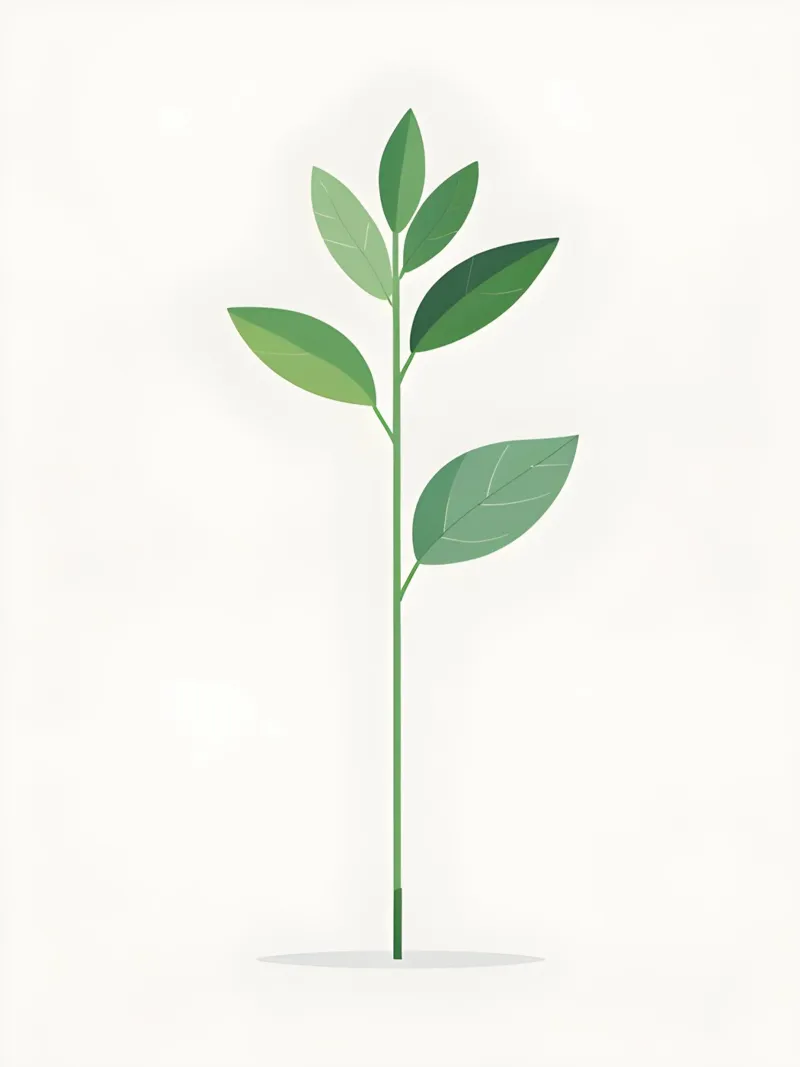 Stelo di pianta minimalista poster da Botanical Gallery