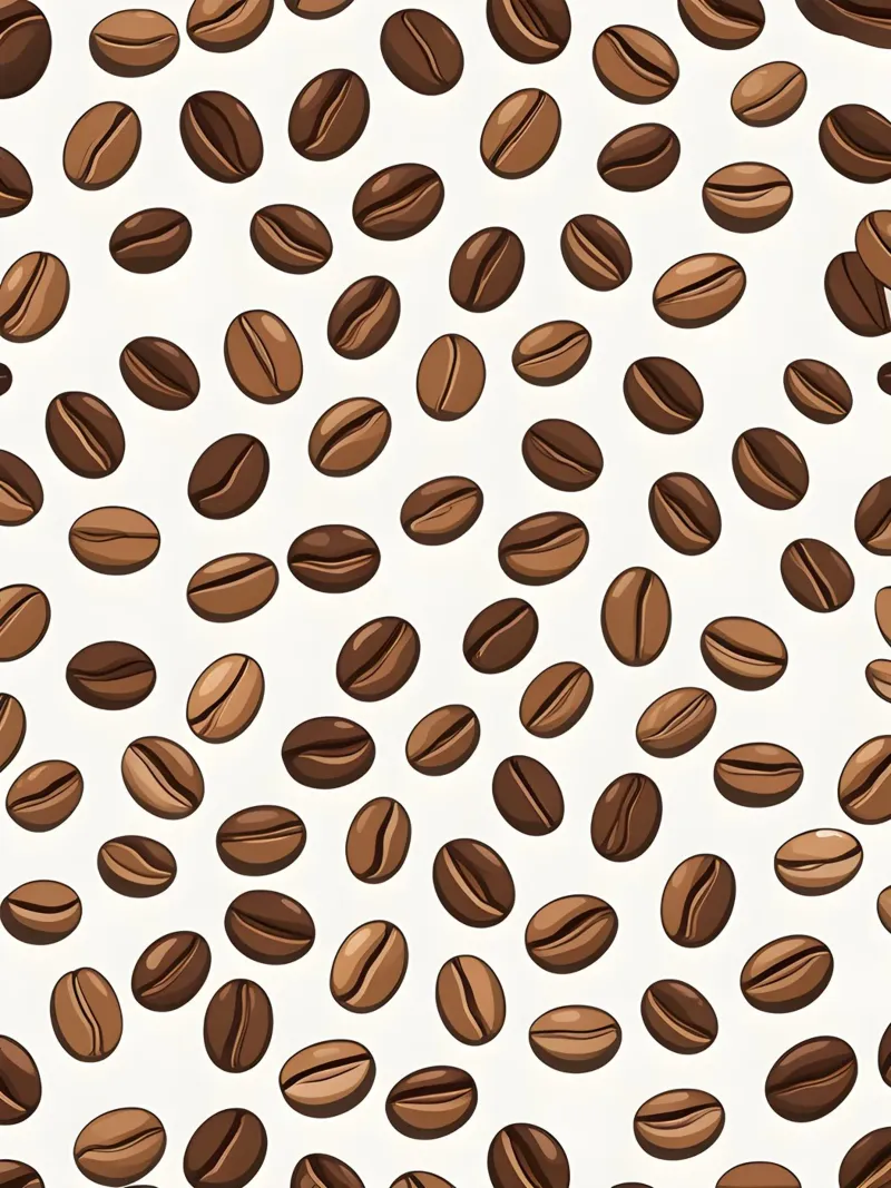 Coffee beans pattern canvas with Floater frame by LIFESTYLE OBJECTS